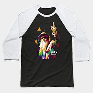 Singer In Wpap Pop Art Baseball T-Shirt